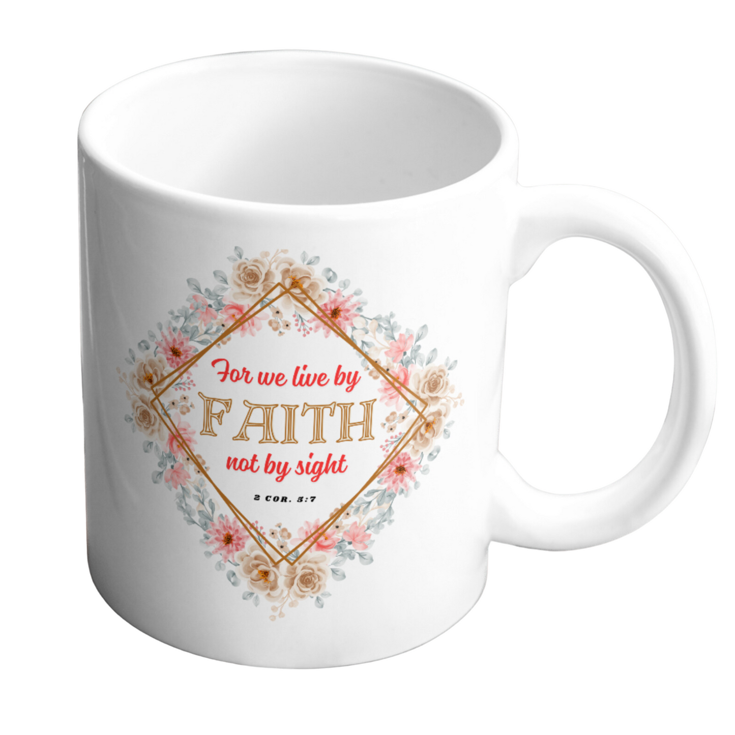 For we live by Faith not by sight Mug