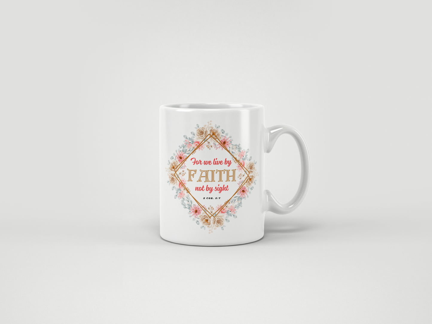 For we live by Faith not by sight Mug