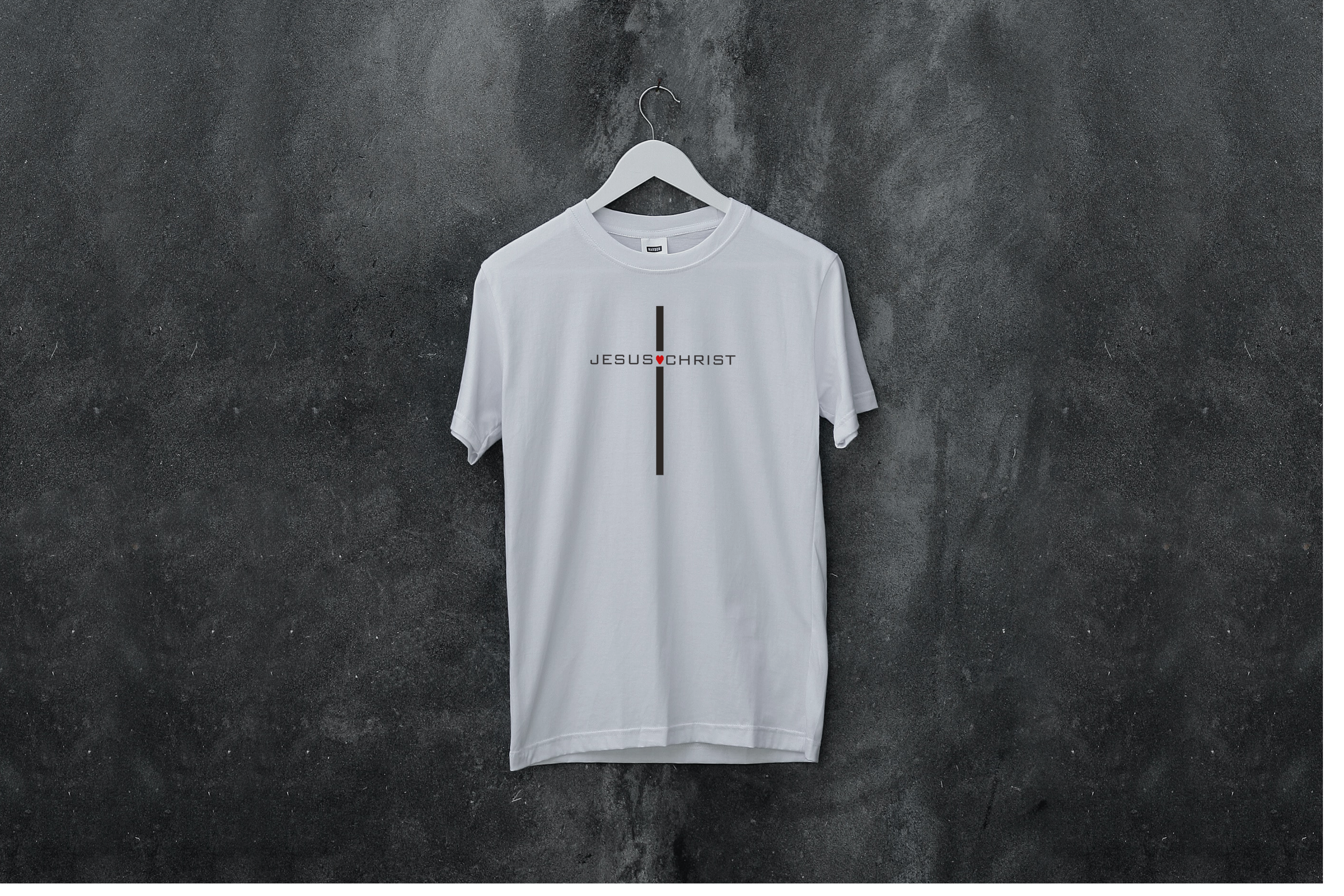 "Jesus Heart Cross" Graphic T-Shirt