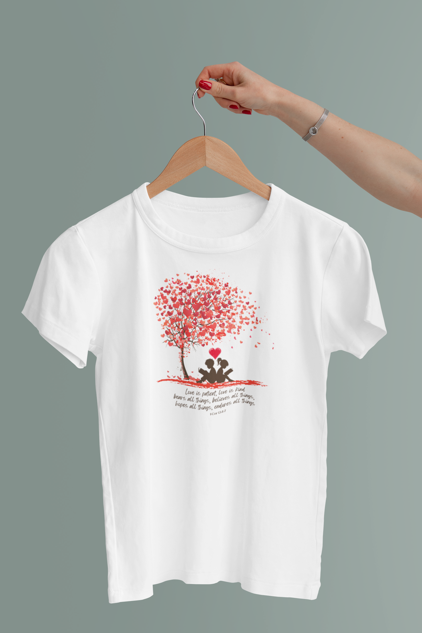 Love is Patience women shirt 1 Cor 13:4