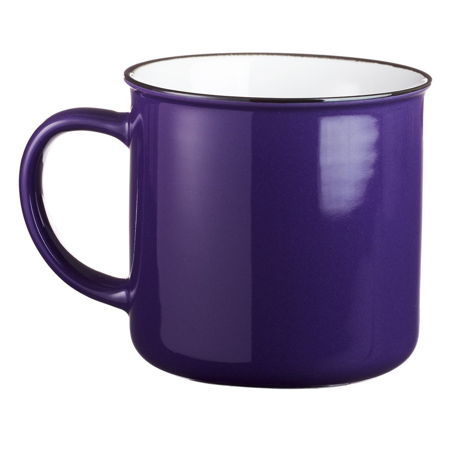 Taza morada estilo campamento