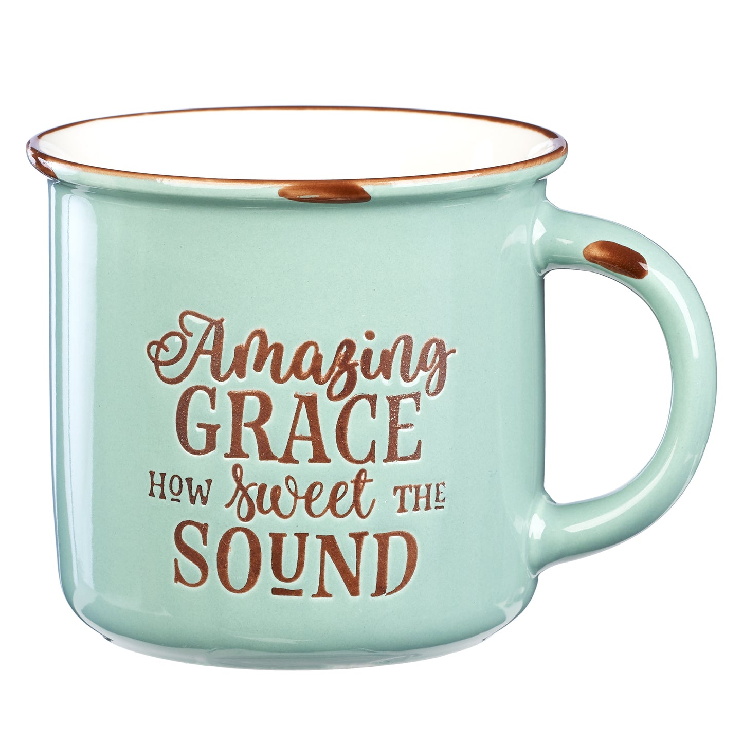 Amazing Grace - Green Camp Style Coffee Mug