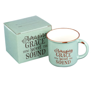 Amazing Grace - Green Camp Style Coffee Mug