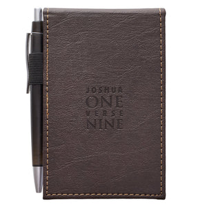 Strong & Courageous LuxLeather Pocket Notepad